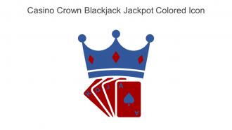 Casino Crown Blackjack Jackpot Colored Icon In Powerpoint Pptx Png And Editable Eps Format