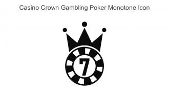 Casino Crown Gambling Poker Monotone Icon In Powerpoint Pptx Png And Editable Eps Format