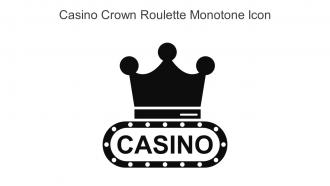 Casino Crown Roulette Monotone Icon In Powerpoint Pptx Png And Editable Eps Format
