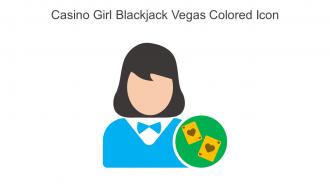 Casino Girl Blackjack Vegas Colored Icon In Powerpoint Pptx Png And Editable Eps Format