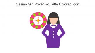 Casino Girl Poker Roulette Colored Icon In Powerpoint Pptx Png And Editable Eps Format
