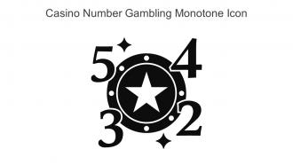 Casino Number Gambling Monotone Icon In Powerpoint Pptx Png And Editable Eps Format