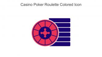 Casino Poker Roulette Colored Icon In Powerpoint Pptx Png And Editable Eps Format