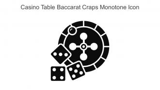 Casino Table Baccarat Craps Monotone Icon In Powerpoint Pptx Png And Editable Eps Format