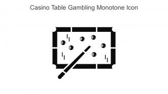 Casino Table Gambling Monotone Icon In Powerpoint Pptx Png And Editable Eps Format