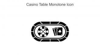 Casino Table Monotone Icon In Powerpoint Pptx Png And Editable Eps Format