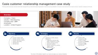 Casio Customer Relationship Management Business Relationship Management Guide