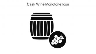 Cask Wine Monotone Icon In Powerpoint Pptx Png And Editable Eps Format