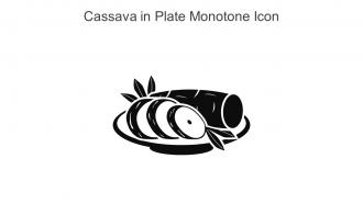Cassava In Plate Monotone Icon In Powerpoint Pptx Png And Editable Eps Format