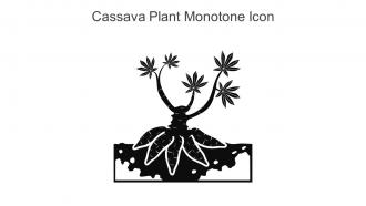 Cassava Plant Monotone Icon In Powerpoint Pptx Png And Editable Eps Format