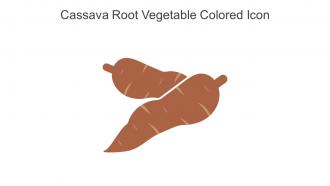 Cassava Root Vegetable Colored Icon In Powerpoint Pptx Png And Editable Eps Format