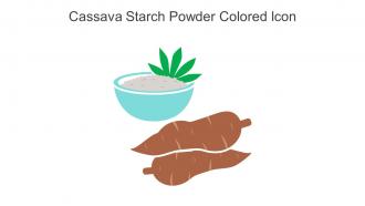 Cassava Starch Powder Colored Icon In Powerpoint Pptx Png And Editable Eps Format