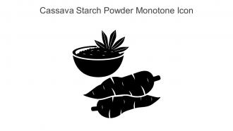 Cassava Starch Powder Monotone Icon In Powerpoint Pptx Png And Editable Eps Format