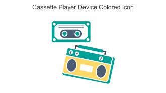 Cassette Player Device Colored Icon In Powerpoint Pptx Png And Editable Eps Format