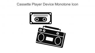 Cassette Player Device Monotone Icon In Powerpoint Pptx Png And Editable Eps Format