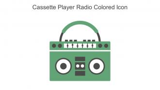 Cassette Player Radio Colored Icon In Powerpoint Pptx Png And Editable Eps Format