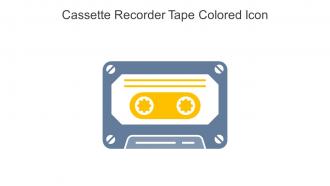 Cassette Recorder Tape Colored Icon In Powerpoint Pptx Png And Editable Eps Format
