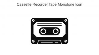 Cassette Recorder Tape Monotone Icon In Powerpoint Pptx Png And Editable Eps Format