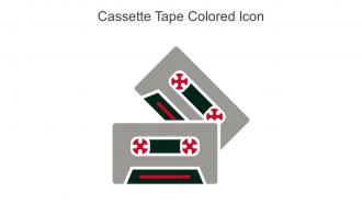 Cassette Tape Colored Icon In Powerpoint Pptx Png And Editable Eps Format