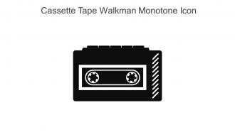 Cassette Tape Walkman Monotone Icon In Powerpoint Pptx Png And Editable Eps Format