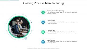 Casting Process Manufacturing In Powerpoint And Google Slides Cpb