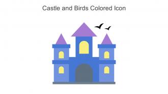 Castle And Birds Colored Icon In Powerpoint Pptx Png And Editable Eps Format