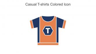 Casual T Shirts Colored Icon In Powerpoint Pptx Png And Editable Eps Format