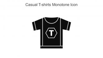 Casual T Shirts Monotone Icon In Powerpoint Pptx Png And Editable Eps Format