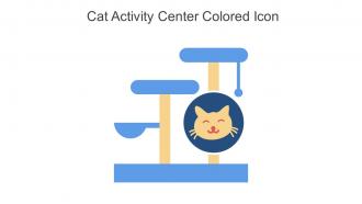 Cat Activity Center Colored Icon In Powerpoint Pptx Png And Editable Eps Format