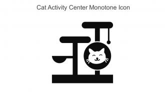 Cat Activity Center Monotone Icon In Powerpoint Pptx Png And Editable Eps Format