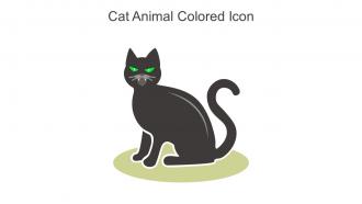 Cat Animal Colored Icon In Powerpoint Pptx Png And Editable Eps Format