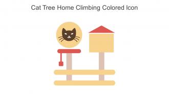 Cat Tree Home Climbing Colored Icon In Powerpoint Pptx Png And Editable Eps Format