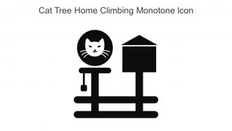 Cat Tree Home Climbing Monotone Icon In Powerpoint Pptx Png And Editable Eps Format