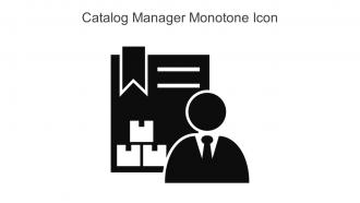 Catalog Manager Monotone Icon In Powerpoint Pptx Png And Editable Eps Format