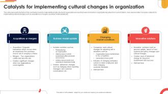 Catalysts For Implementing Cultural Changes In Organization Navigating Cultural Change CM SS V