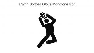 Catch Softball Glove Monotone Icon In Powerpoint Pptx Png And Editable Eps Format