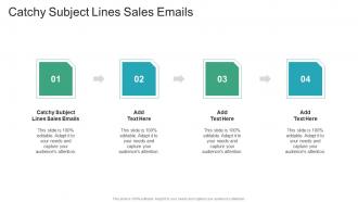 Catchy Subject Lines Sales Emails In Powerpoint And Google Slides Cpb