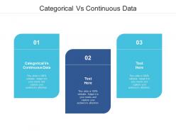 Categorical vs continuous data ppt powerpoint presentation model example cpb