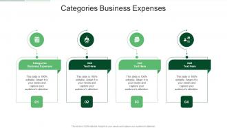 Categories Business Expenses In Powerpoint And Google Slides Cpb