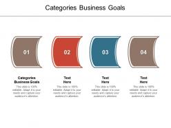 Categories business goals ppt powerpoint presentation outline design inspiration cpb