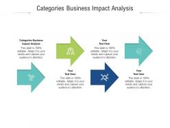 Categories business impact analysis ppt powerpoint presentation infographics designs download cpb