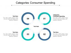 Categories consumer spending ppt powerpoint presentation infographic template maker cpb