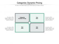 Categories dynamic pricing ppt powerpoint presentation model demonstration cpb
