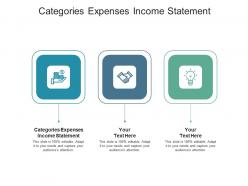 Categories expenses income statement ppt powerpoint presentation styles background image cpb