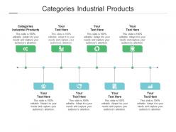 Categories industrial products ppt powerpoint presentation gallery graphics example cpb