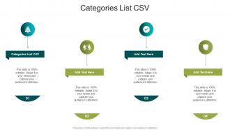 Categories List CSV In Powerpoint And Google Slides Cpb