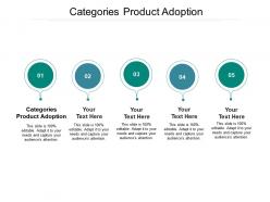 Categories product adoption ppt powerpoint presentation model sample cpb