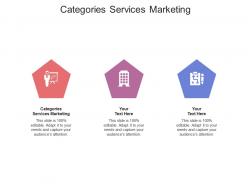 Categories services marketing ppt powerpoint presentation outline graphics pictures cpb
