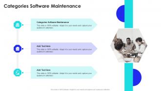 Categories Software Maintenance In Powerpoint And Google Slides Cpb