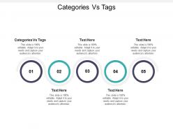 Categories vs tags ppt powerpoint presentation infographics styles cpb